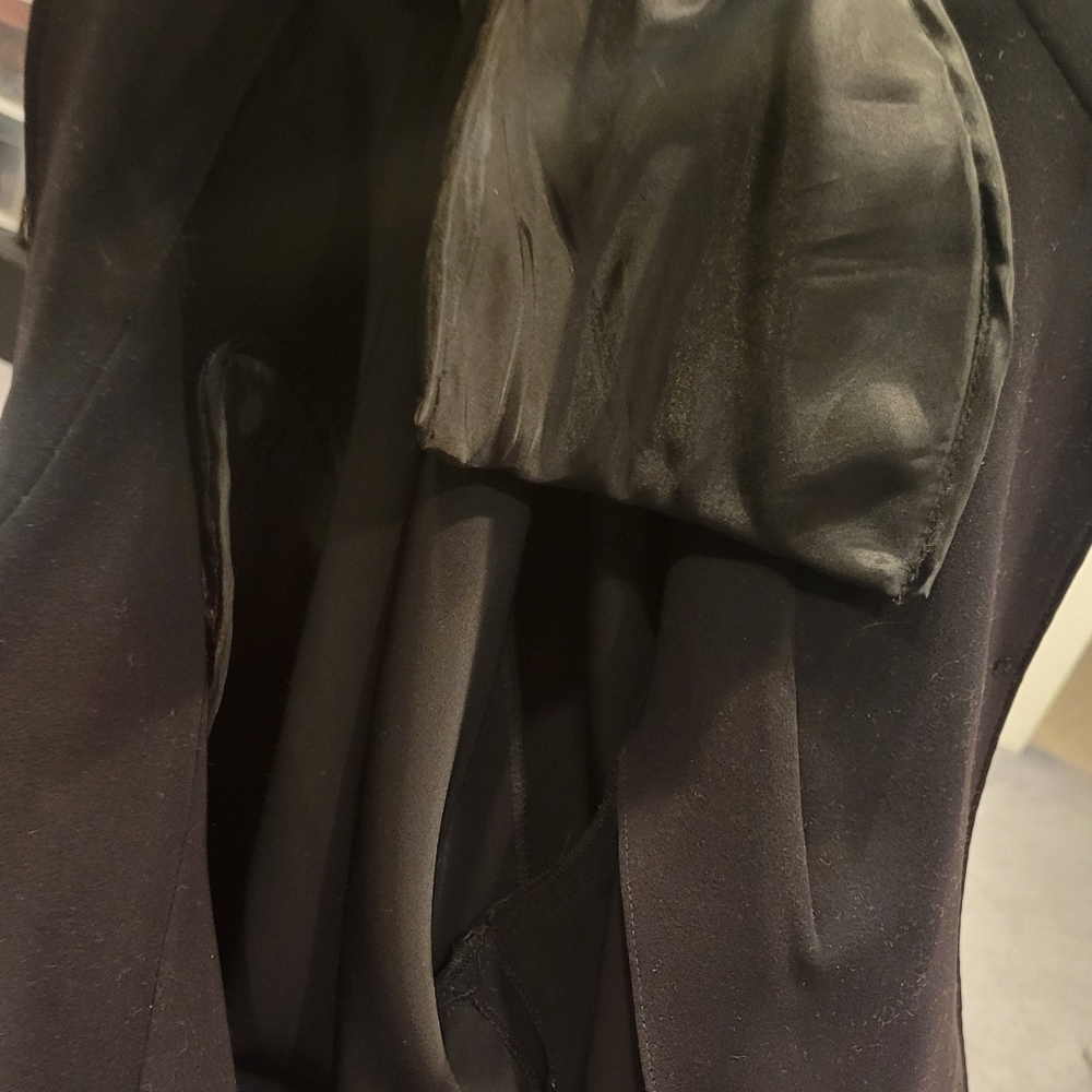 Nina McLemore Black Polyester Blazer 2 Pockets  Size 12 Made in USA - Picture 8 of 10